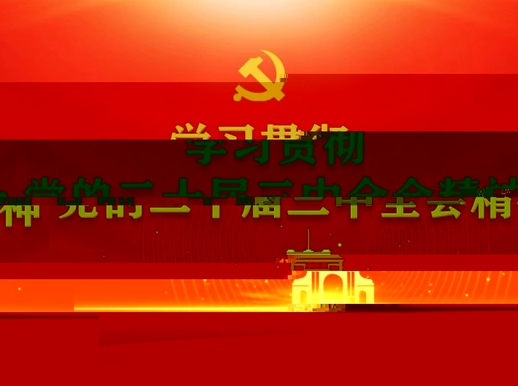 學習貫徹黨的二十屆三中全會精神