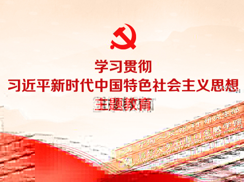 學習貫徹習近平新時代中國特色社會主義思想主題教育